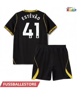 Günstige Chelsea Estevao Willian #41 Auswärts Trikotsatzt Kinder 2026-27 Kurzarm (+ Kurze Hosen)